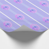 Purple Flowers en een Scroll Pattern Cadeaupapier (Hoek)