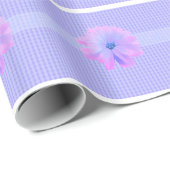 Purple Flowers en een Scroll Pattern Cadeaupapier (Rol Hoek)