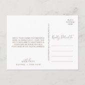 Purple Flowers en Lace Hartelijk dank Briefkaart (Achterkant)