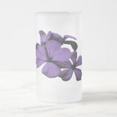 Purple Flowers Frosted Mok (Center)