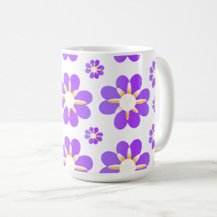 Purple Flowers Koffiemok