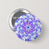 Purple Flowers Mandala Ronde Button 5,7 Cm (Voorkant /achterkant)