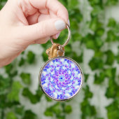 Purple Flowers Mandala Sleutelhanger (Hand)