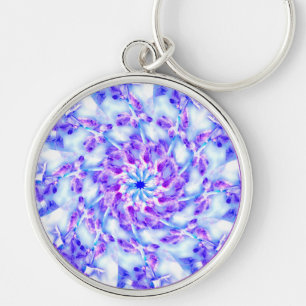 Purple Flowers Mandala Sleutelhanger