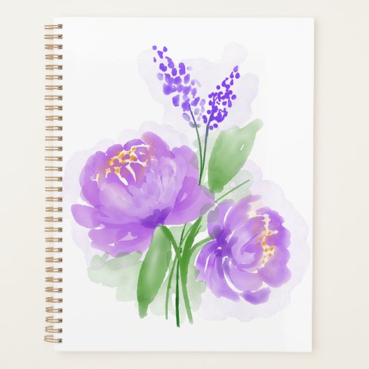 Purple Flowers Planner (Voorkant)