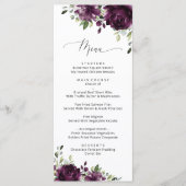 Purple Flowers, Plum Flowers, Vrijgezellenfeest Me Menu (Voorkant)