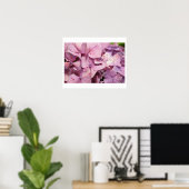 Purple Flowers Poster (Thuiskantoor)