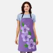 Purple Flowers Schort (Gedragen)