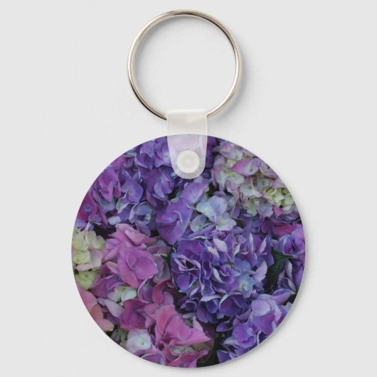 Purple Flowers Sleutelhanger (Voorkant)