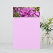 Purple Flowers uit San Francisco Briefpapier (Staand voorkant)