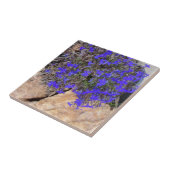 Purple Flowers van de Rocks Tile Tegeltje (Zijkant)