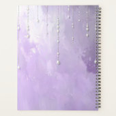 Purple Flowers with Dangling Pearls Planner (Dos)