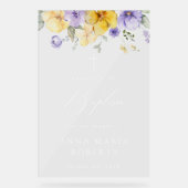 Purple Flowers, Yellow Flowers, Baptism Welcome (Recto)