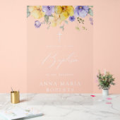 Purple Flowers, Yellow Flowers, Baptism Welcome (Mariage)