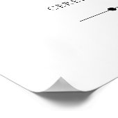 Purple Flowers, Yellow Flowers, Wedding Timeline Poster (Hoek)