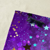 Purple foil background with Stars Strandlaken (In situ)