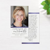 Purple Foil Forever in Our Hearts Memorial Card (Bureau)
