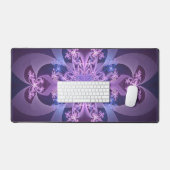 Purple Fractal Bloom Abstract (Clavier et souris)