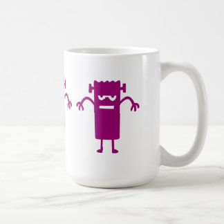 Purple Frankenstein Halloween Clip Art Café Mug