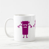 Purple Frankenstein Halloween Clip Art Café Mug (Gauche)