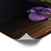 Purple Freesia Flowers Art Imprimer Poster (Coin)