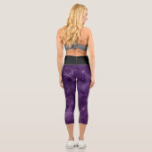 Purple Galaxy Series Design 8 Capri Leggings (Verso)