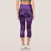 Purple Galaxy Series Design 8 Capri Leggings (Verso)