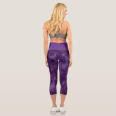 Purple Galaxy Series Design 8 Capri Leggings (Verso)