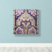 Purple Garden Tile Canvas Afdruk (Insitu (Houten vloer))