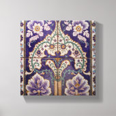 Purple Garden Tile Canvas Afdruk (Voorkant)