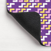 Purple Geometric Pattern Mouse Pad Muismat (Hoek)