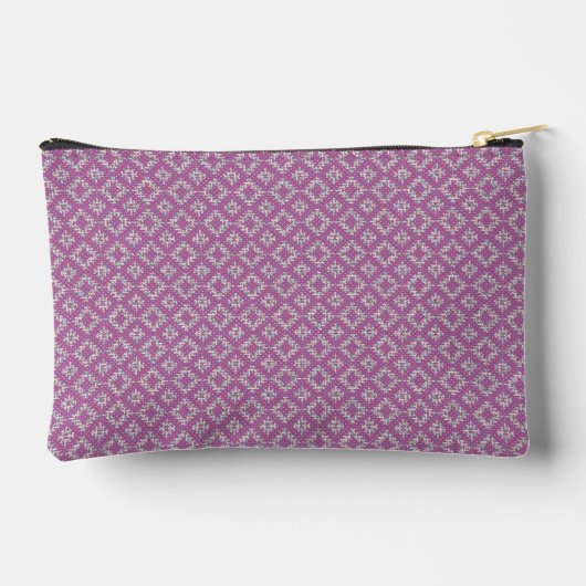 Purple Geometric Personalized Name Etui (Achterkant)