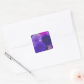 Purple Gerbera Daisy Flowers Art autocollants (Enveloppe)