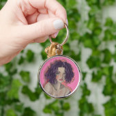 Purple girl sleutelhanger (Hand)