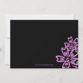 Purple Glamor Clapper Board Mariage Invitation (Dos)