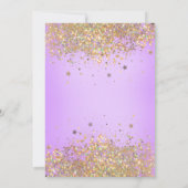 Purple Glitter 11th Birthday Invitation (Dos)