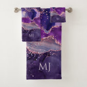 Purple Glittery Agate Texture (En situation)