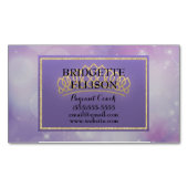 Purple Glittery Stars Pageant Coach Magnet (devant)