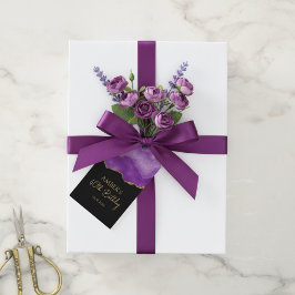 Purple Gold Glitter Abstract Watercolor Marble Cadeaulabel