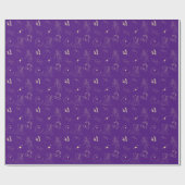 Purple Gold Goddess Tattoo Pattern  Cadeaupapier (Vlak)