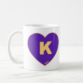 Purple & Gold K-Heart Mug (Gauche)