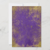 Purple Gold Lights Graduation Party Invitation (Dos)