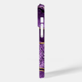 Purple Gold Parties scintillant coque iphone cadea (Verso / Gauche)