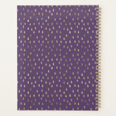 Purple Gold Raindrop Moderne Monogramme tendance (Dos)