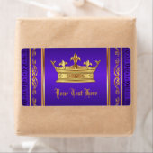 Purple Gold Royal Étiquettes de bouteille d'eau de (En situation)