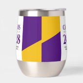 Purple Gold School College University Graduation (Gauche)