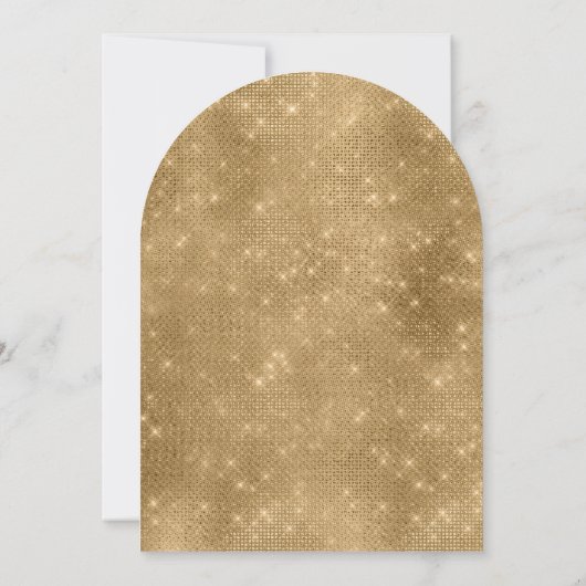 Purple Gold Sparkle Quinceañera Balloon Invitation (Dos)