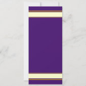 Purple Gold Star de David Bat mitzvah Invitation (Dos)