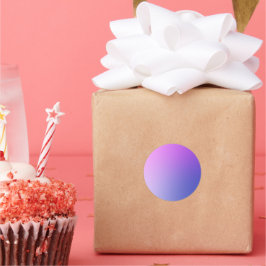 Purple Gradient Circle Vignette Abstract Design Ronde Sticker