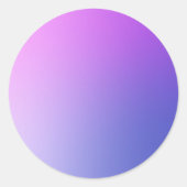 Purple Gradient Circle Vignette Abstract Design Ronde Sticker (Voorkant)